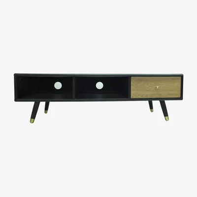 Teddy Beau Teddy's Collection Boutique Tv Unit Black And Oak