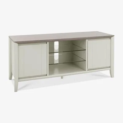 Teddy Beau Bentley Bergen Grey Washed Oak & Soft Grey Rectangular Entertainment Unit