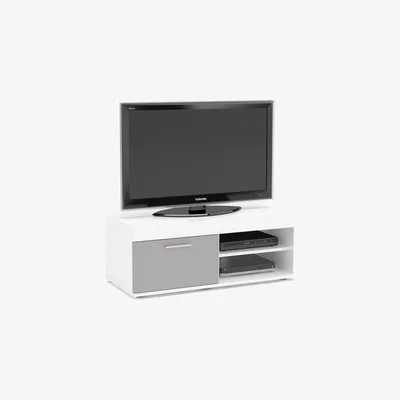Teddy Beau Birlea Edgeware Small Tv Unit White & Grey | Outlet
