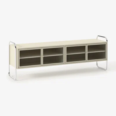 Westwing Metal Lowboard Robyn with Glass Front