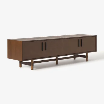 Westwing Oak Wood Lowboard Diana