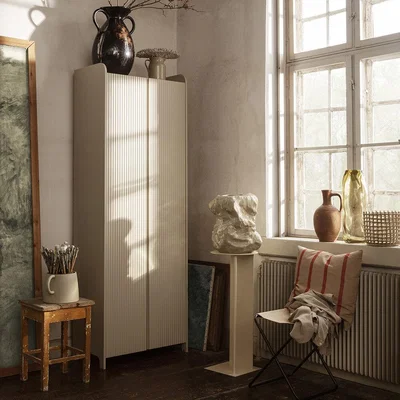 Amara ferm LIVING - Sill Cupboard - Cashmere - Tall