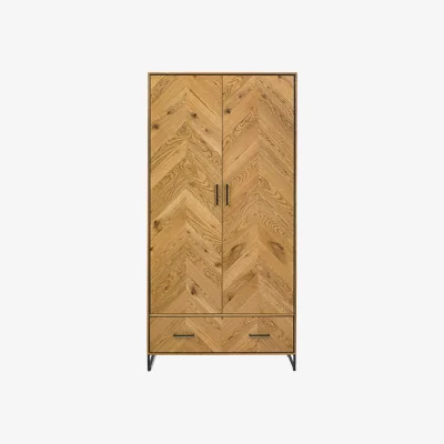Arighi Bianchi Birchwood Rustic Oak Double Wardrobe