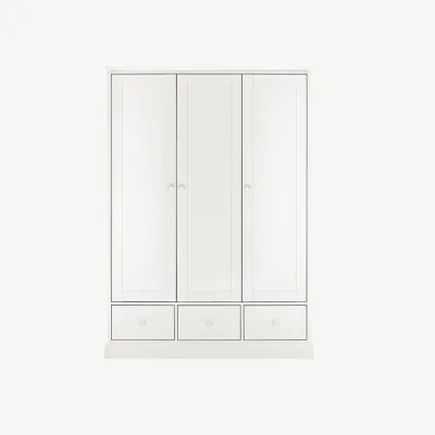 Arighi Bianchi Ashburnham White Triple Wardrobe