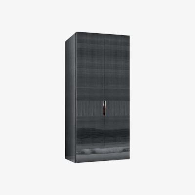 Barker and Stonehouse Borgia 2 Door Wardrobe, Grey High Gloss