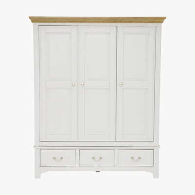 Barker and Stonehouse Somerton Triple Wardrobe with Drawer