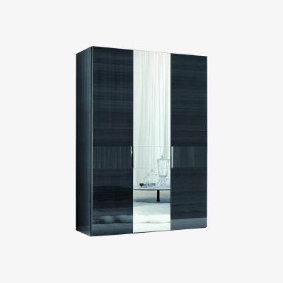 Barker and Stonehouse Borgia 3 Door Swinging Wardrobe, Grey | Barker & Stonehouse