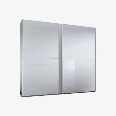 Barker and Stonehouse Tyrol 2 Door Sliding Wardrobe, Matt White and Crystal White