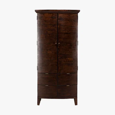 Barker and Stonehouse Navajos Reclaimed Wood Small Wardrobe, Chestnut