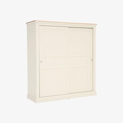 Barker and Stonehouse Staithes Sliding Wardrobe, Neutral Oak Wood | Barker & Stonehouse