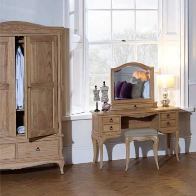 Barker and Stonehouse Lille Wooden Double Wardrobe, Natural Mindi
