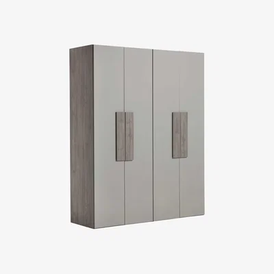 Barker and Stonehouse Rania 4 Door Wardrobe, Grey | Barker & Stonehouse