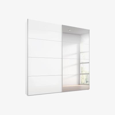 Barker and Stonehouse Moritz 2 Door Gliding Wardrobe, White | Barker & Stonehouse