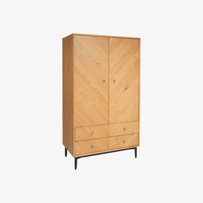 Barker and Stonehouse Ercol Monza Double Wardrobe, Brown Oak Wood | Barker & Stonehouse