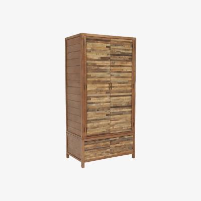 Barker and Stonehouse Charlie Reclaimed Wood 2 Door Wardrobe