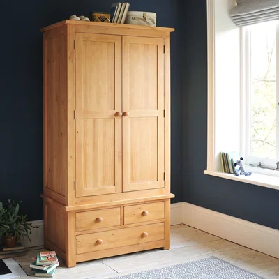 The Cotswold Company Oakley Pine Gents Double Wardrobe