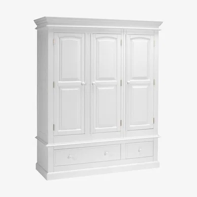 The Cotswold Company Burford Warm White Triple Wardrobe