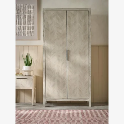 Cox and Cox Tova Limewashed Wardrobe
