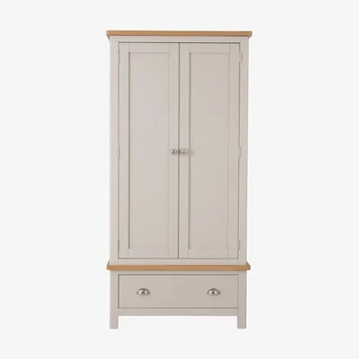 Chiltern Oak Furniture Rutland Painted Oak Gents Wardrobe