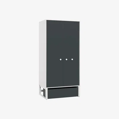Cuckooland Vox Nest Freestanding Wardrobe in Larch Effect & Graphite