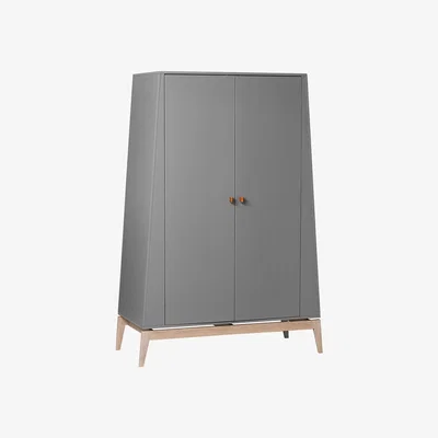 Cuckooland Leander Luna Large Wardrobe with 2 Doors - White