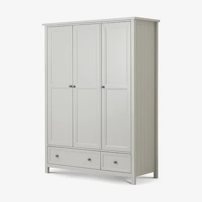 Cuckooland Julian Bowen Maine 3 Door Wardrobe - Dove Grey