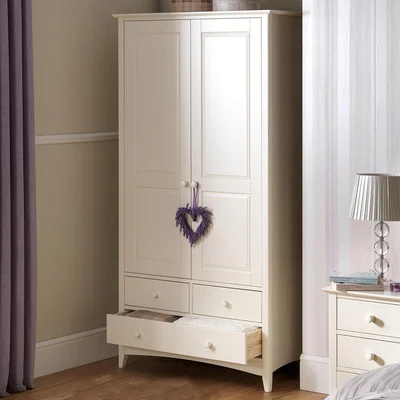 Cuckooland Julian Bowen Cameo Combination Wardrobe in Stone White