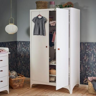 Cuckooland Leander Classic Wardrobe with 2 Doors - White