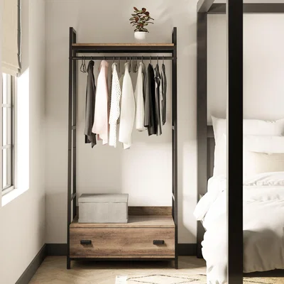 Dunelm Fulton Open Wardrobe Brown