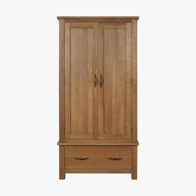 Dunelm Sidmouth Oak Double Wardrobe Light Brown / Natural