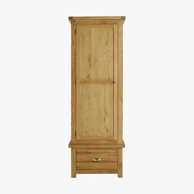 Dunelm Woburn Oak 1 Door 1 Drawer Wardrobe Brown
