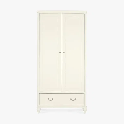 Dunelm Athena Ivory Double Wardrobe Ivory (White)