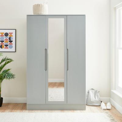 Dunelm Larson Grey Triple Wardrobe Grey