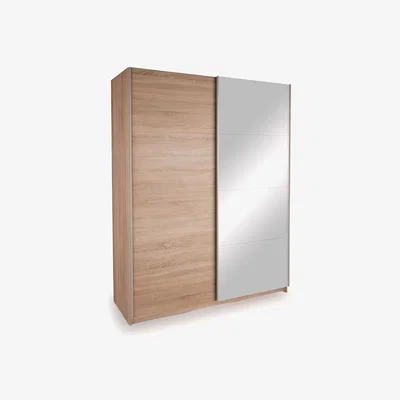 Dunelm Ellum Oak Sliding Wardrobe Natural