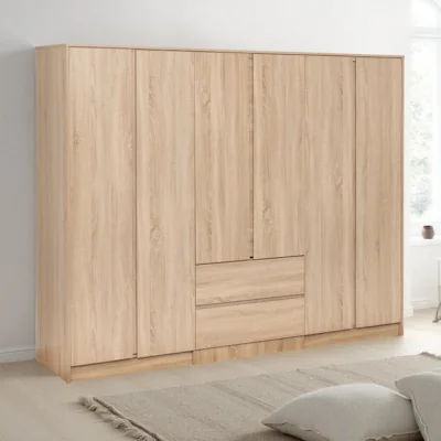 Dunelm Walker 6 Door 2 Drawer Wardrobe