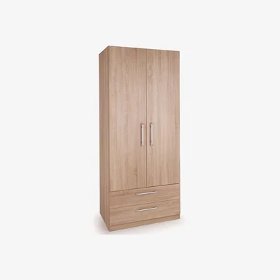 Dunelm Holborn 2 Door 2 Drawer Wardrobe Natural