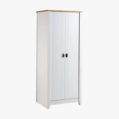 Dunelm Ludlow White Wardrobe White
