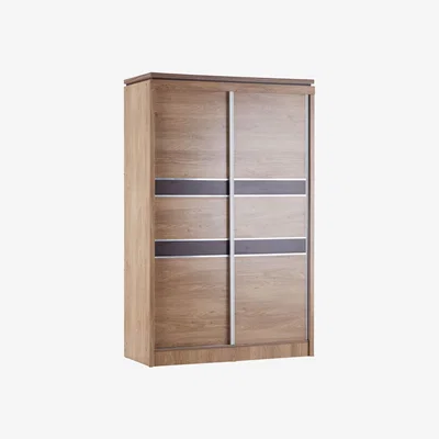 Dunelm Charles Oak Sliding Wardrobe Natural