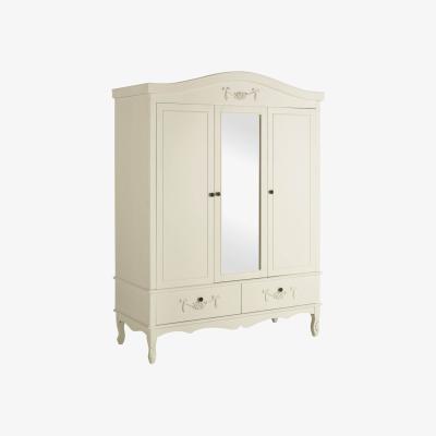 Dunelm Toulouse Ivory Triple Wardrobe White