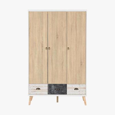 Dunelm Nordic Triple Wardrobe White