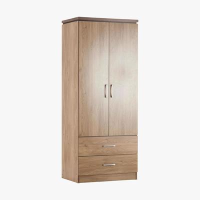 Dunelm Charles 2 Door Wardrobe Natural