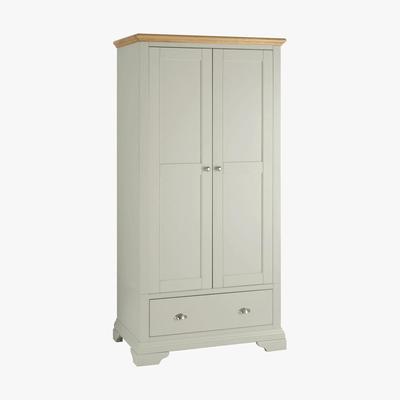 Dunelm Eaton Soft Grey Gents Wardrobe Grey