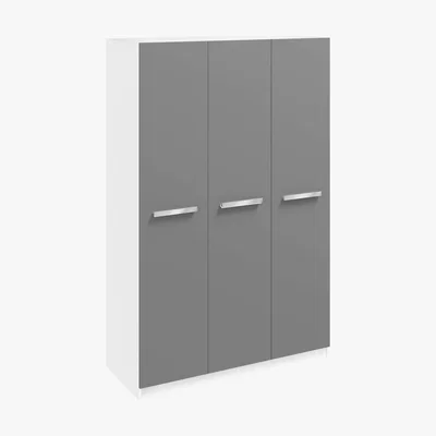 Dunelm Moritz 3 Door Wardrobe White