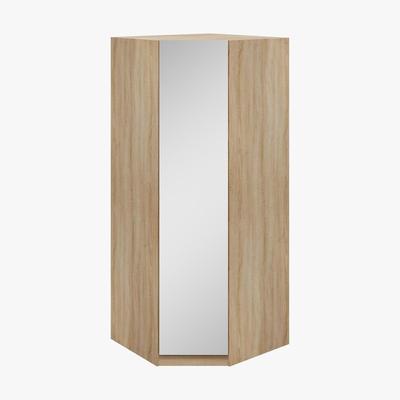 Dunelm Hampton Corner Mirrored Wardrobe Oak