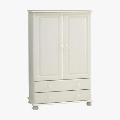 Dunelm Colburn White Wide Gents Wardrobe White