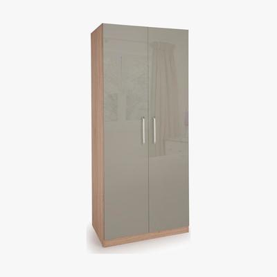 Dunelm Kensington 2 Door Wardrobe Natural and Grey