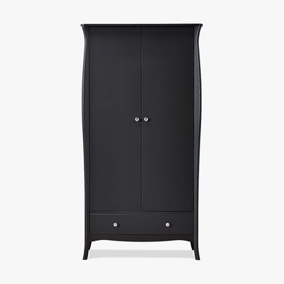 Dunelm Baroque 2 Door Wardrobe Black