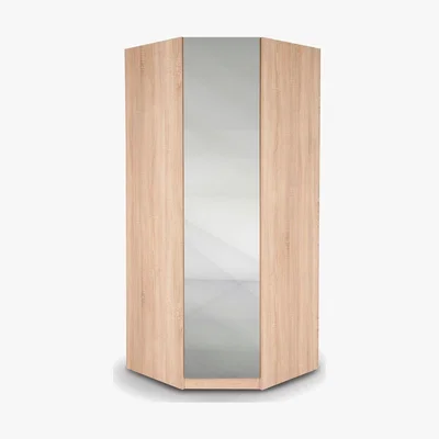 Dunelm Holborn Mirrored Corner Wardrobe Brown