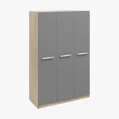 Dunelm Genoa 3 Door Wardrobe Grey