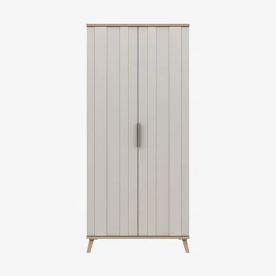 Dunelm Murray Wide 2 Door Wardrobe Off-White